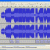 Audacity screenshot shows a waveform where several sections exceed the maximum volume. These sections are indicated by labels below the waveform.
