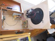 Photo of the inside of the CR249. Belt is not threaded properly.