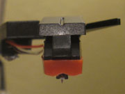 Close-up photo of third stylus which is reasonably straight.