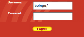 Screenshot of Boingo sign in page on McDonald's Wi-Fi.