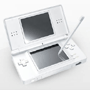 An illustration of a Nintendo DS Lite portable game console.