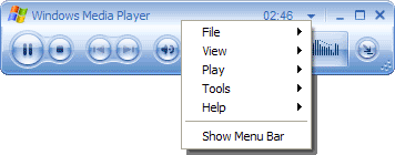 Windows Media Player in Mini Mode